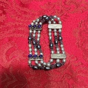 Elegant Multi-Strand Pearl Bracelet